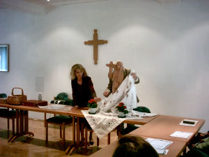 Erffnungsfeier mit Segnung der Statue Katharina von Siena
